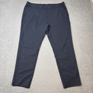 Jack Archer Pants Mens 38x30 Deep Blue Gray Tapered 5 Pocket Travel Tech Pants